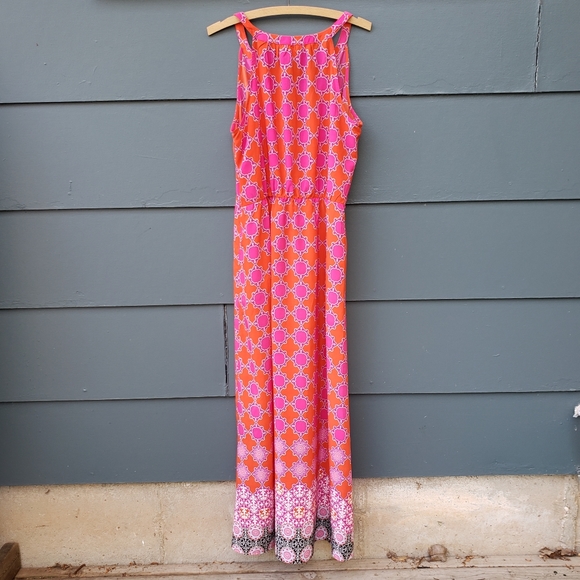 NWT Banana Republic Geometric Print Maxi Dress -12 - Picture 12 of 12